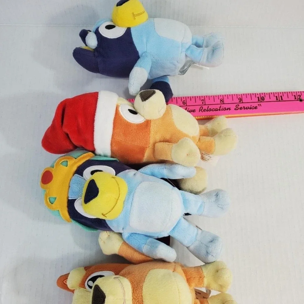 Bluey Plush‎ Dog Lot Of 4 - Bingo, Royal, Santa Mixed Lot Of Small 8
